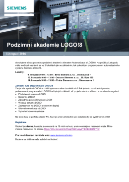 Podzimní akademie LOGO!8