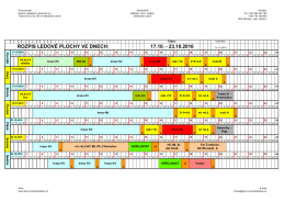 Rozpis ledu 17.10.2016