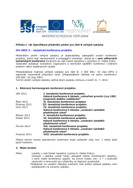 &bdquo;Zaji&scaron;těn&iacute; projektov&yacute;ch konferenc&iacute;&ldquo; &ndash; č&aacute;st B