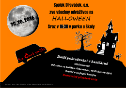 pozvánka na halloween