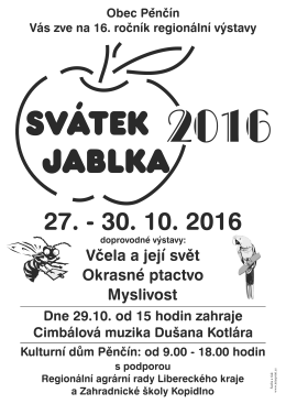 Sv&aacute;tek jablka v Pěnč&iacute;ně