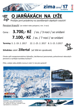 O JARŇ&Aacute;K&Aacute;CH NA LYŽE