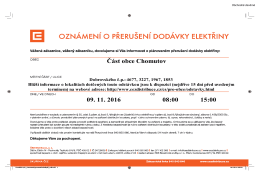 Č&aacute;st obce Chomutov