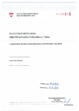 Obecně z&aacute;vazn&aacute; vyhl&aacute;&scaron;ka č. 11/2016