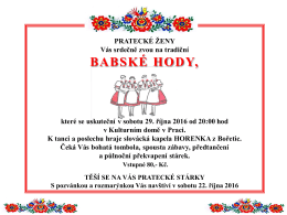 Babsk&eacute; hody