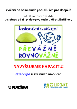 NAVYŠUJEME KAPACITU!
