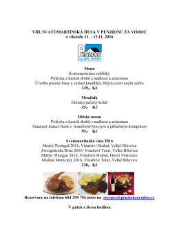 Svatomartinsk&aacute; husa 2016