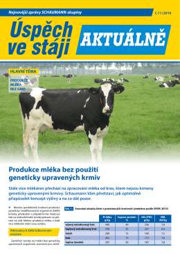 2016-11 Produkce ml&eacute;ka bez použit&iacute; geneticky