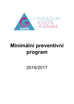 Minimální preventivní program