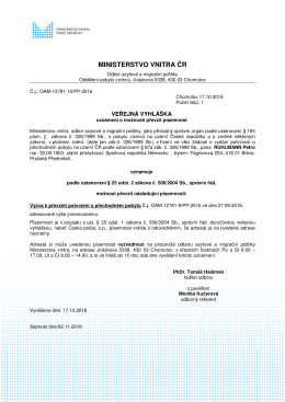 RUHLMANN Petro - Ministerstvo vnitra České republiky