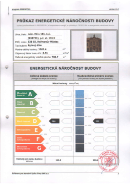 PROKAZ ENERGETICKE NARoENoSTI BUDoVY