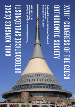 XVIII CONGRESS OF THE CZECH ORTHODONTIC SOCIETYTe