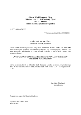 VV uložení výzvy[117].