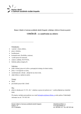 Tisknout PDF - Domov Libníč