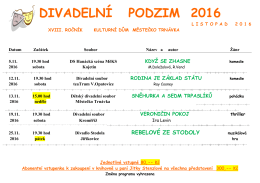 Divadeln&iacute; podzim 2016