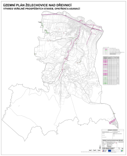výkres veřejně prospěšných staveb, opatření a asanací