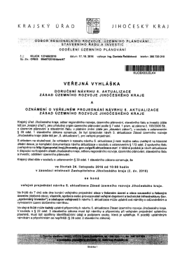 Veřejná vyhláška