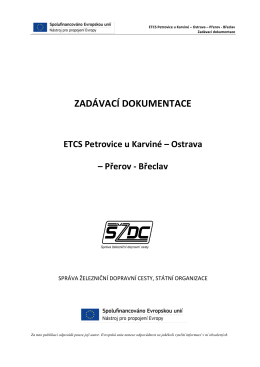 ZADÁVACÍ DOKUMENTACE