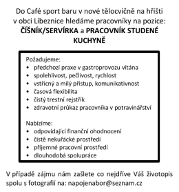 inzerat l&iacute;beznice