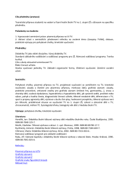 C&iacute;le předmětu (anotace): Teoretick&aacute; př&iacute;prava studentů