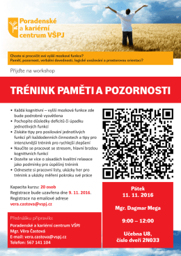 tr&eacute;nink paměti a pozornosti