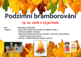 19. 10. 2016 v 15:30 hod.