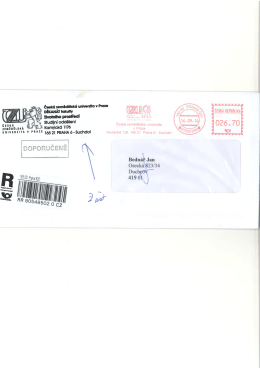 St&aacute;hnout soubor - Česk&aacute; zemědělsk&aacute; univerzita v Praze