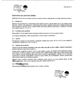 Doporuceni pro provozni udrzbu DEK S 1