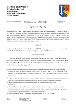 Městsk&aacute; č&aacute;st Praha 7