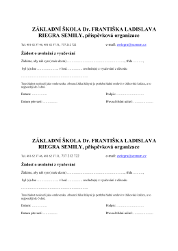 zde - Základní Škola Dr.františka Ladislava Riegra