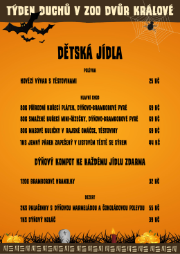 Týden duchů I 22. - GASTRO-ZOO