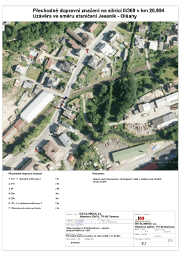 Přechodn&eacute; dopravn&iacute; značen&iacute; na silnici II/369 v km 26,904 Uz&aacute;věra