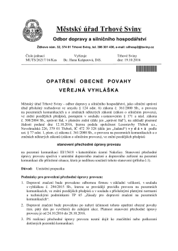 Veřejná vyhláška