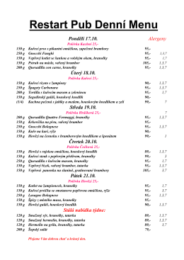 Denn&iacute; Menu 17.10.