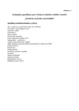 Příloha č.3 - Technická specifikace