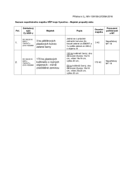 Příloha KŘP VYS 139158 TR
