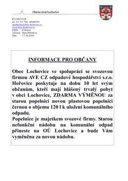 Více informací..
