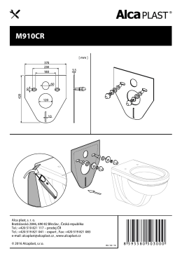 M910CR - Montážní návod