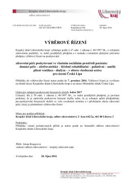 výběrové řízení