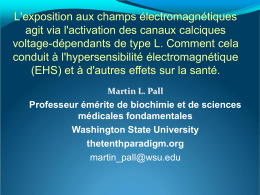 expos&eacute; du Professeur Pall en fran&ccedil;ais