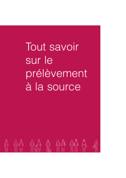 Guide : Tout savoir sur le pr&eacute;l&egrave;vement &agrave; la source