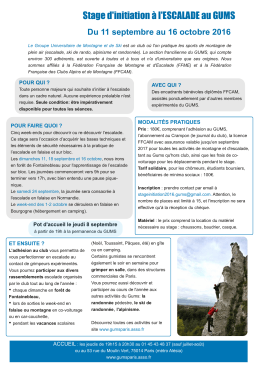 Plaquette stage d`initiation 2016