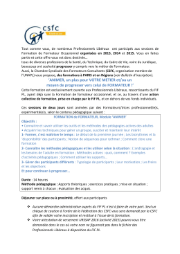 Télécharger le contenu de la formation