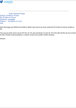 Sujet: Rubrique People