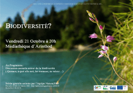 biodiversité? - Site Natura 2000 de la Petite Montagne du Jura