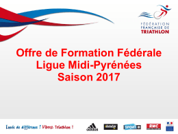 initiateur triathlon - brevet federal 5 - Ligue Midi