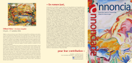 T&eacute;l&eacute;charger la revue - Association Les Amis de l`Annonciade