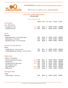 De la terre &agrave; votre verre, naturellement