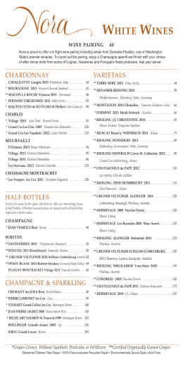 Wine List