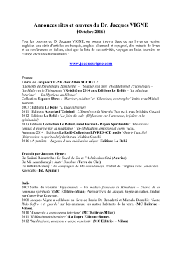 Annonces sites - Jacques Vigne